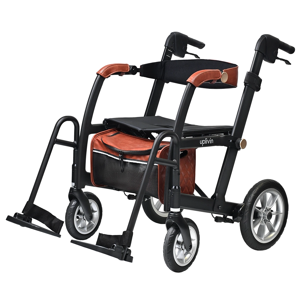 Glide 2 in 1 Rollator & Transport Chair - uplivin