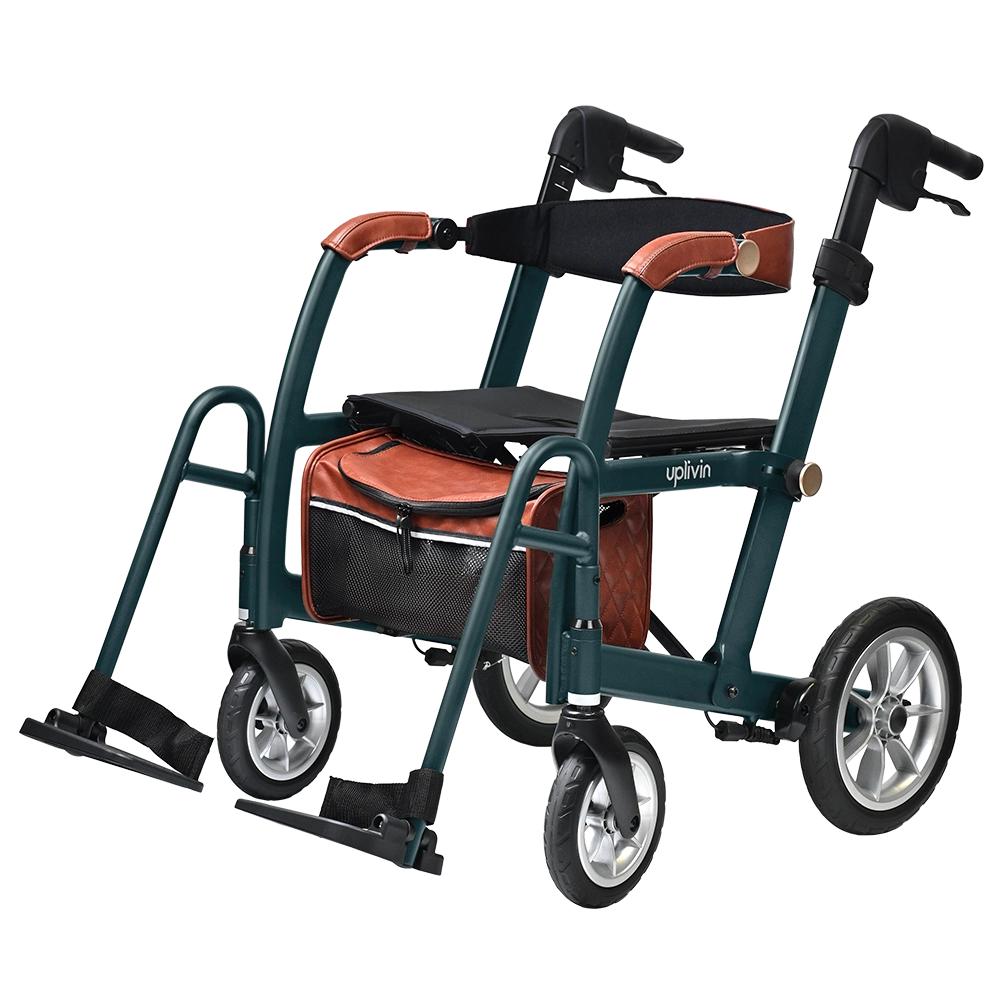 Glide 2 in 1 Rollator & Transport Chair - uplivin