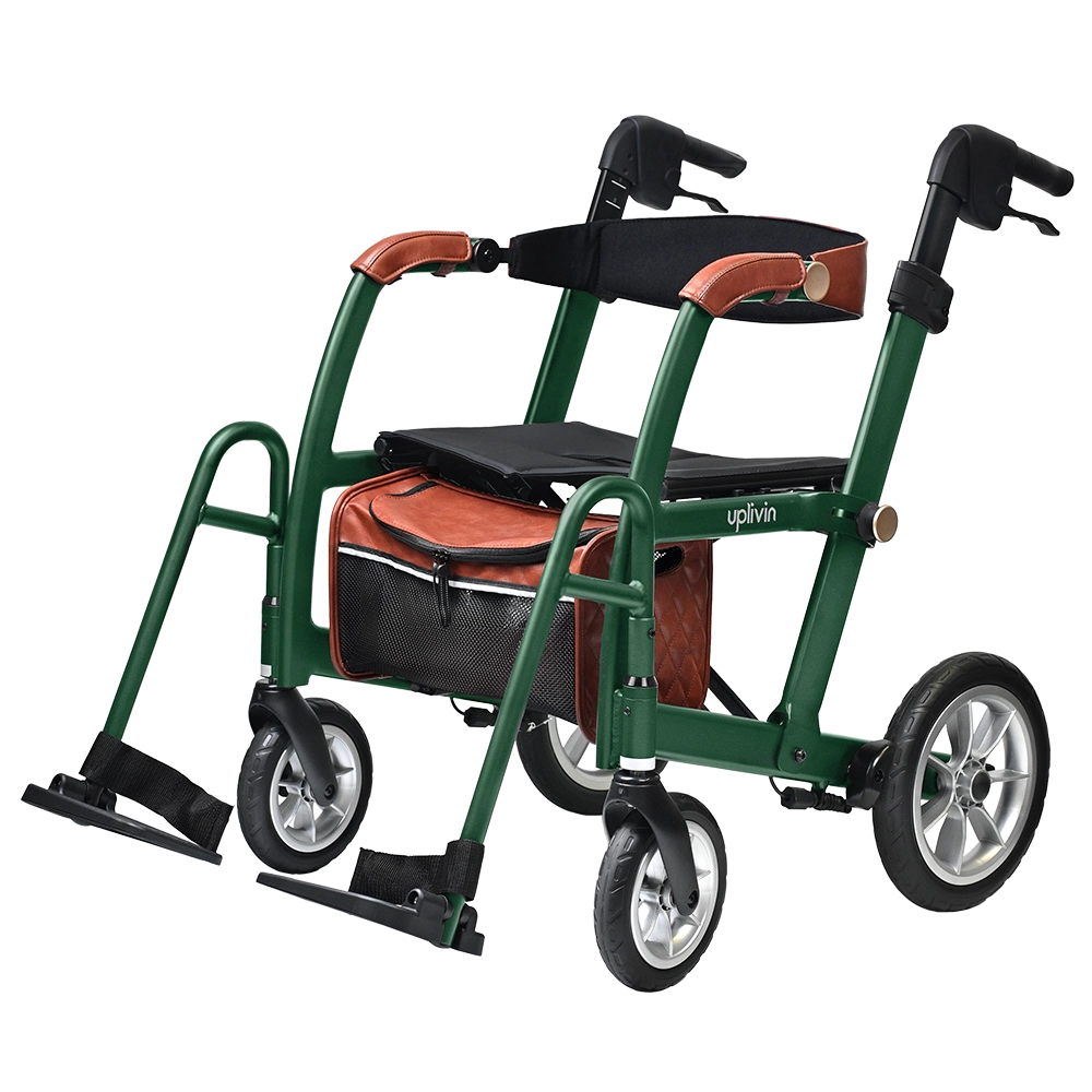 Glide 2 in 1 Rollator & Transport Chair - uplivin
