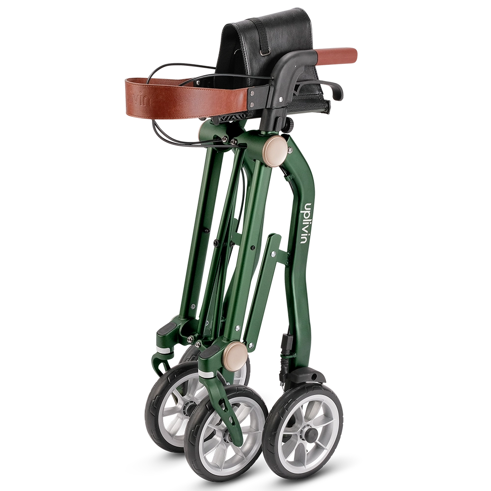 Trive 1 Step Double Folding Rollator - uplivin