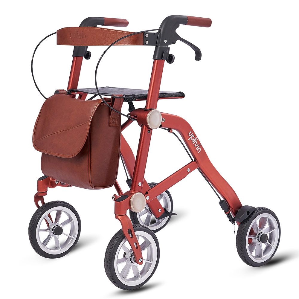 Trive 1 Step Double Folding Rollator - uplivin
