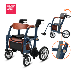 Glide 2 in 1 Rollator & Wheelchair - uplivin