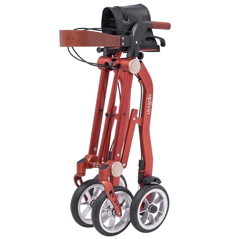Trive 1 Step Double Folding Rollator - uplivin Trive 1 Step Double Folding Rollator - uplivin